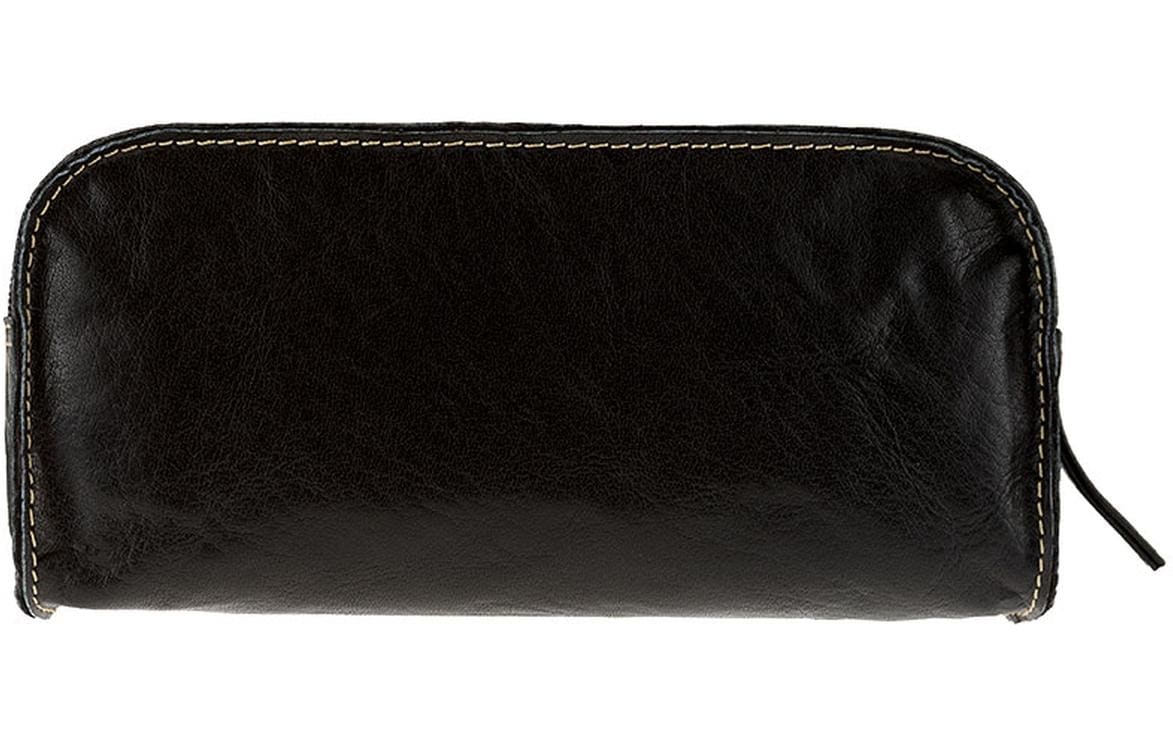 Alpenleder Etui, leer – schwarz – Leder – 22,0 × 10,0 × 6,5 cm