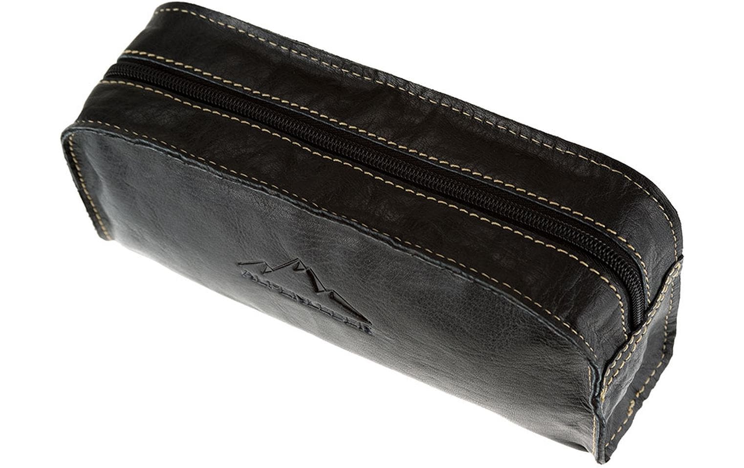 Alpenleder Etui, leer – schwarz – Leder – 22,0 × 10,0 × 6,5 cm