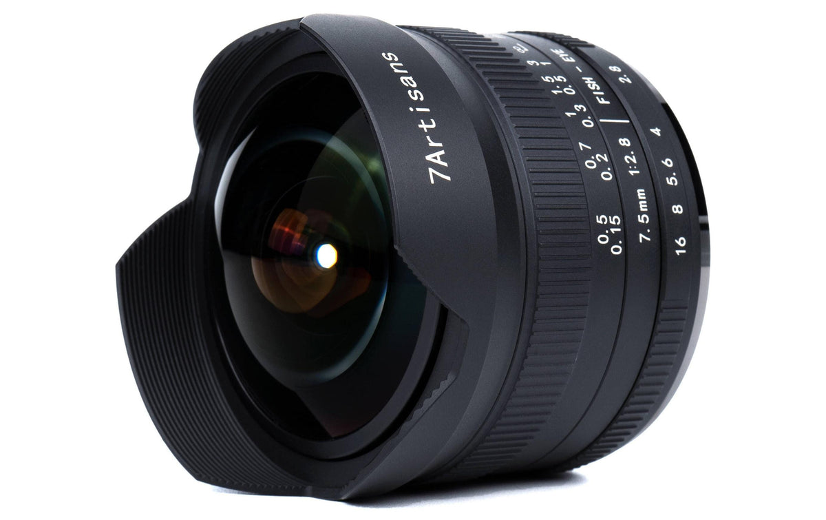 7Artisans A306B-II Fisheye-Objektiv – 7,5 mm f/2.8 (RF-Bajonett) – Manuell – für Canon