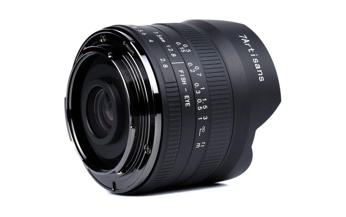 7Artisans A306B-II Fisheye-Objektiv – 7,5 mm f/2.8 (RF-Bajonett) – Manuell – für Canon