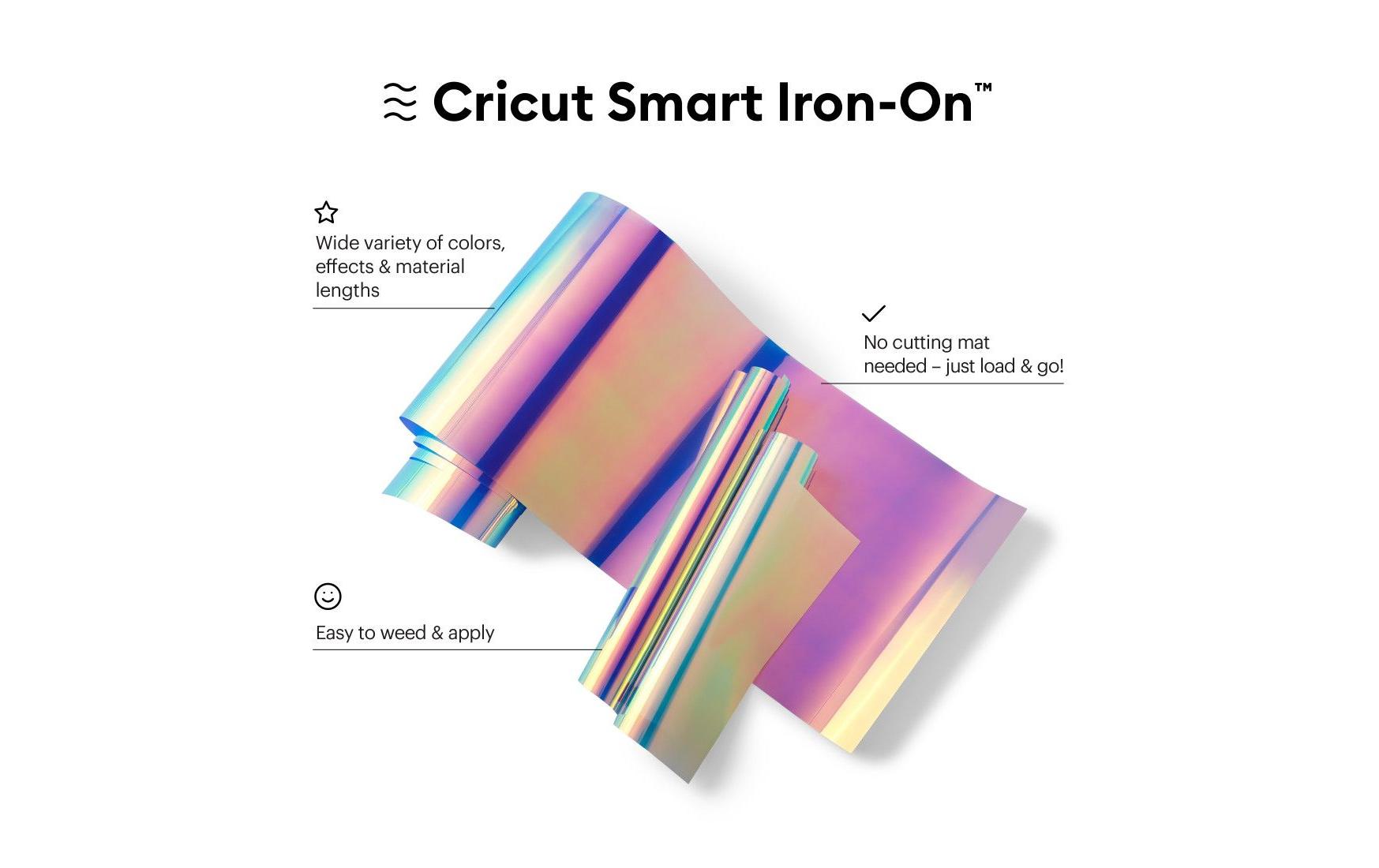 Cricut Aufbügelfolie Holographisch – Blau – 330 × 2700 mm – für Maker 3 und Explore Air 3