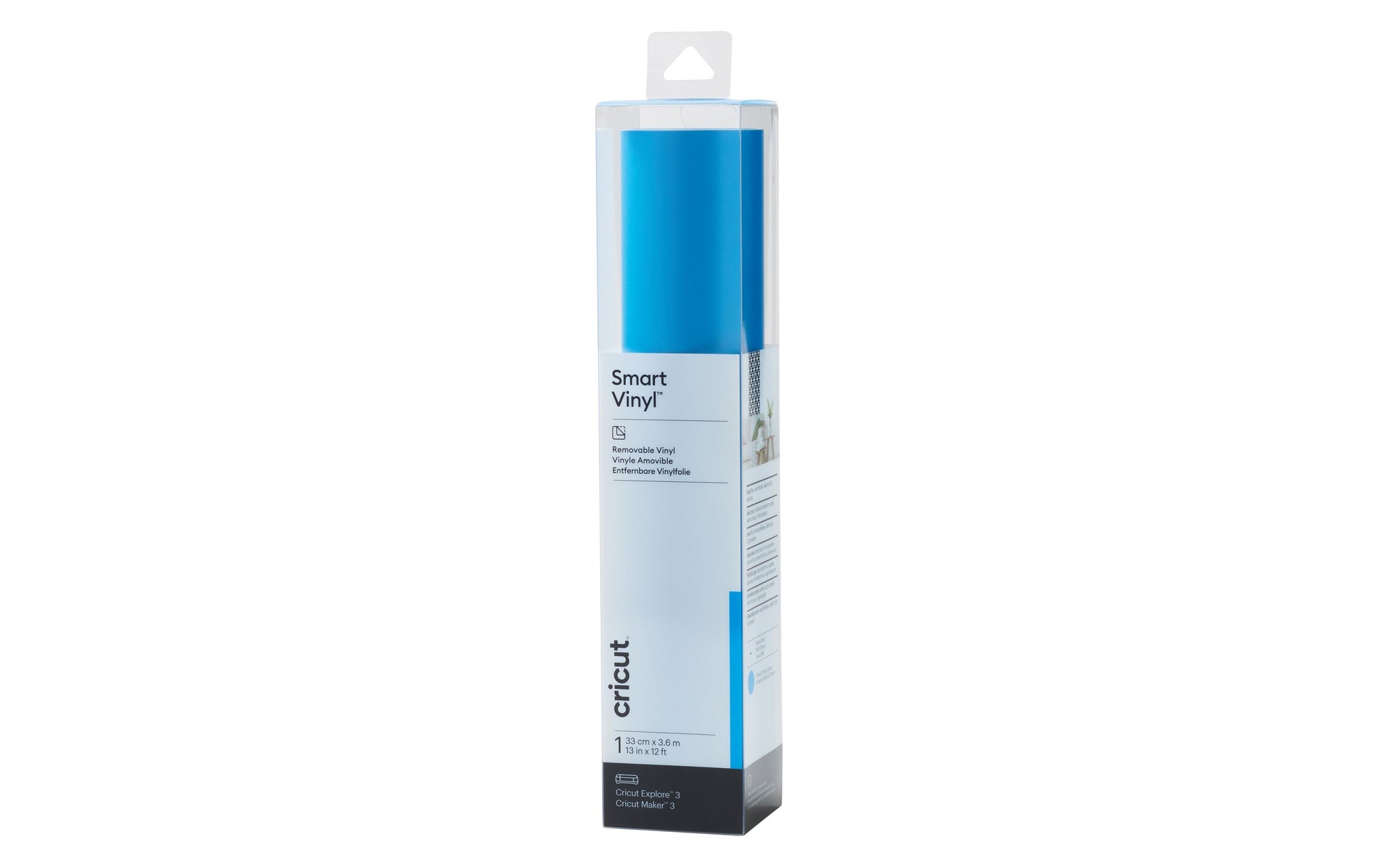 Cricut Vinylfolie ablösbar, matt, selbstklebend – hellblau – 33 × 366 cm – für Maker 3, Explore Air 3