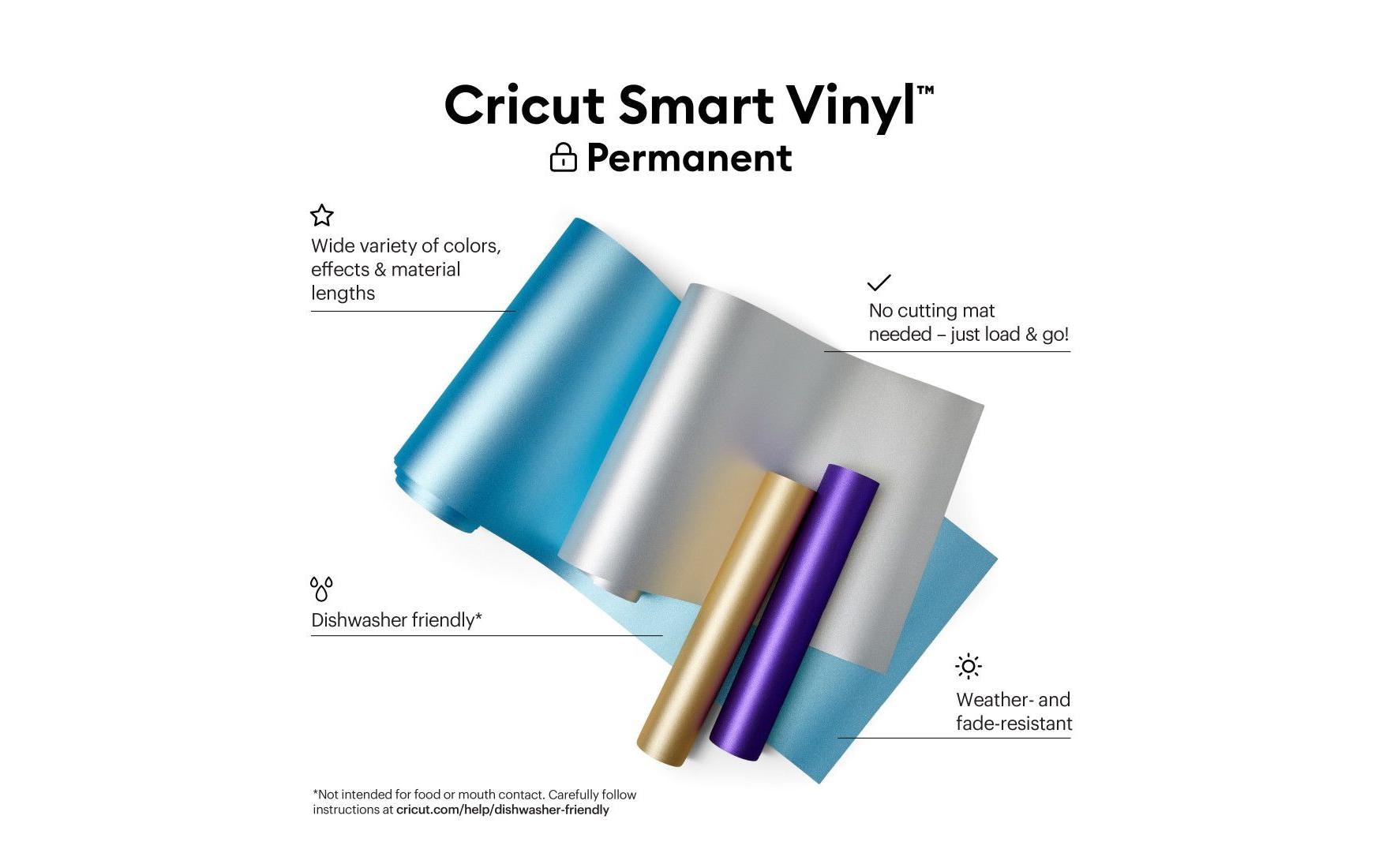 Cricut Vinylfolie schimmernd – Gold – 33 × 366 cm – für Maker 3