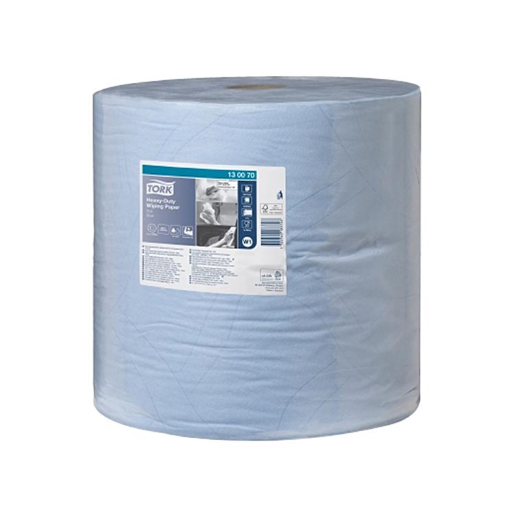 Tork Wischtuchrolle Advanced 430 – 2-lagig – 36,9 cm × 340 m – 1000 Blatt – Blau – 1 Rolle