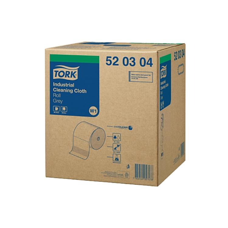 Tork Putzrolle Premium – 1-lagig – 42,8 × 38 cm – 950 Blatt – für W1 – grau – 1 Rolle