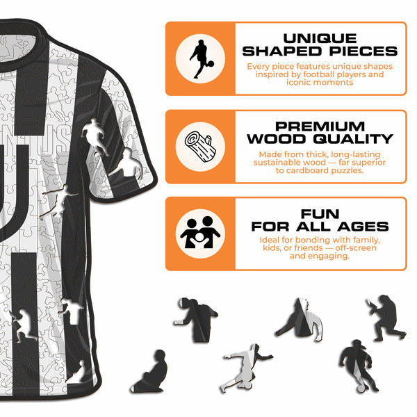 Iconic Puzzles Juventus FC Trikot – Logikspiel, ab 10 Jahren