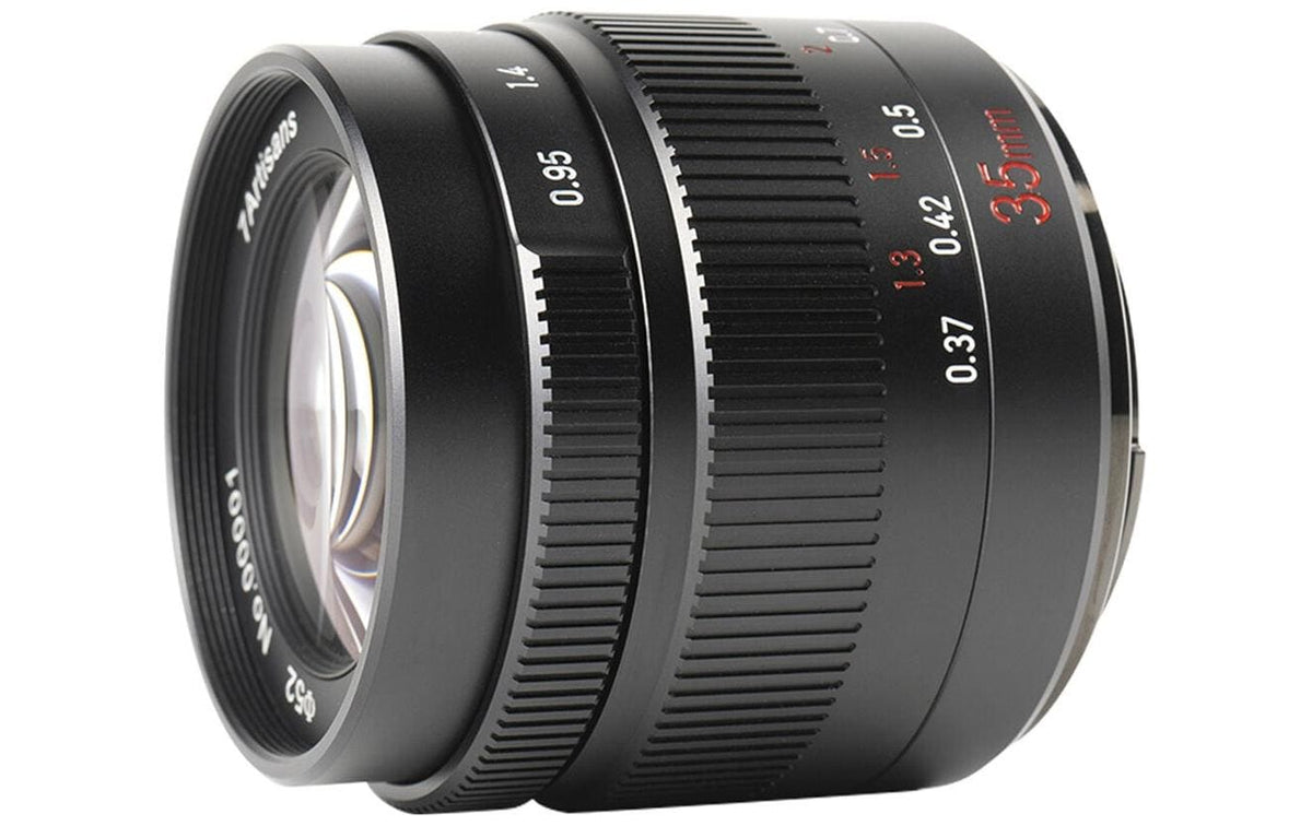 7Artisans 35mm F0.95 Objektiv – für Fujifilm X-Mount – APS-C, f/0.95 – Schwarz