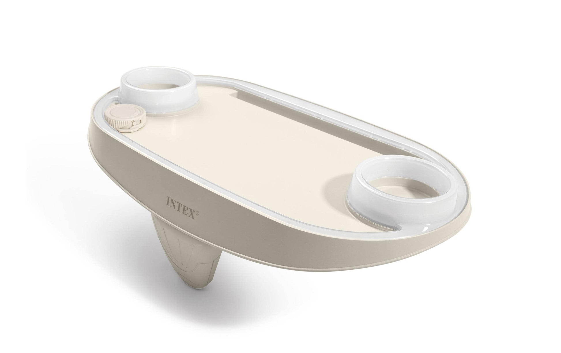 Intex Getränkehalter – 26×45×16 cm, Kunststoff, mit Licht, Beige