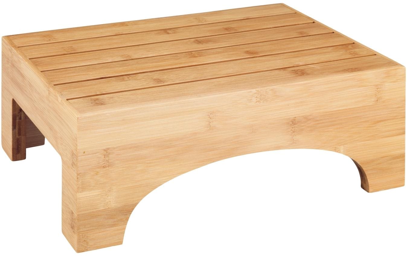 WENKO Bambus Badschemel Bambusa – 40×30×15 cm, Bambus, Holz