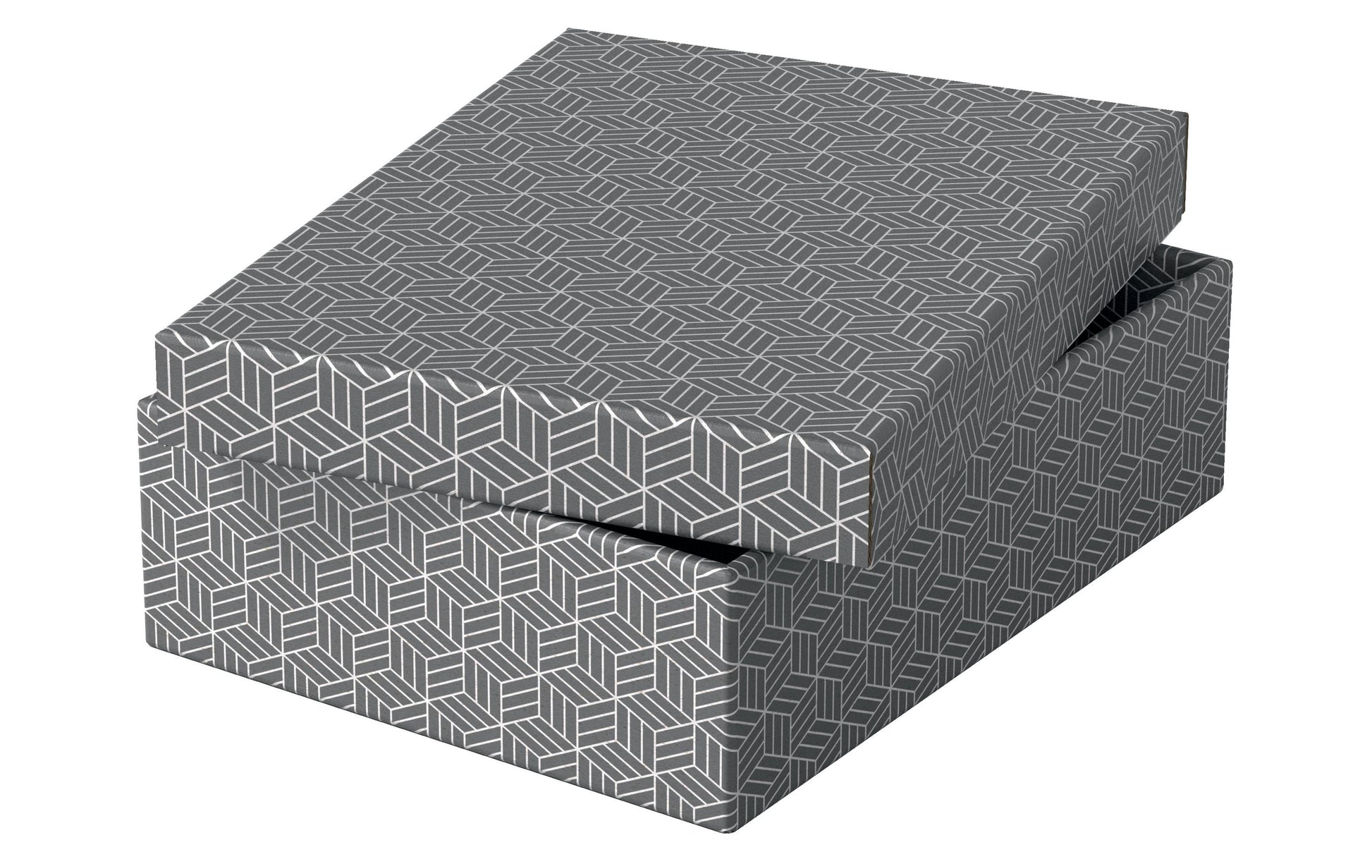 Leitz Aufbewahrungsbox 5,5 l – Karton – Grau – 265 × 100 × 360 mm – 3 Stück