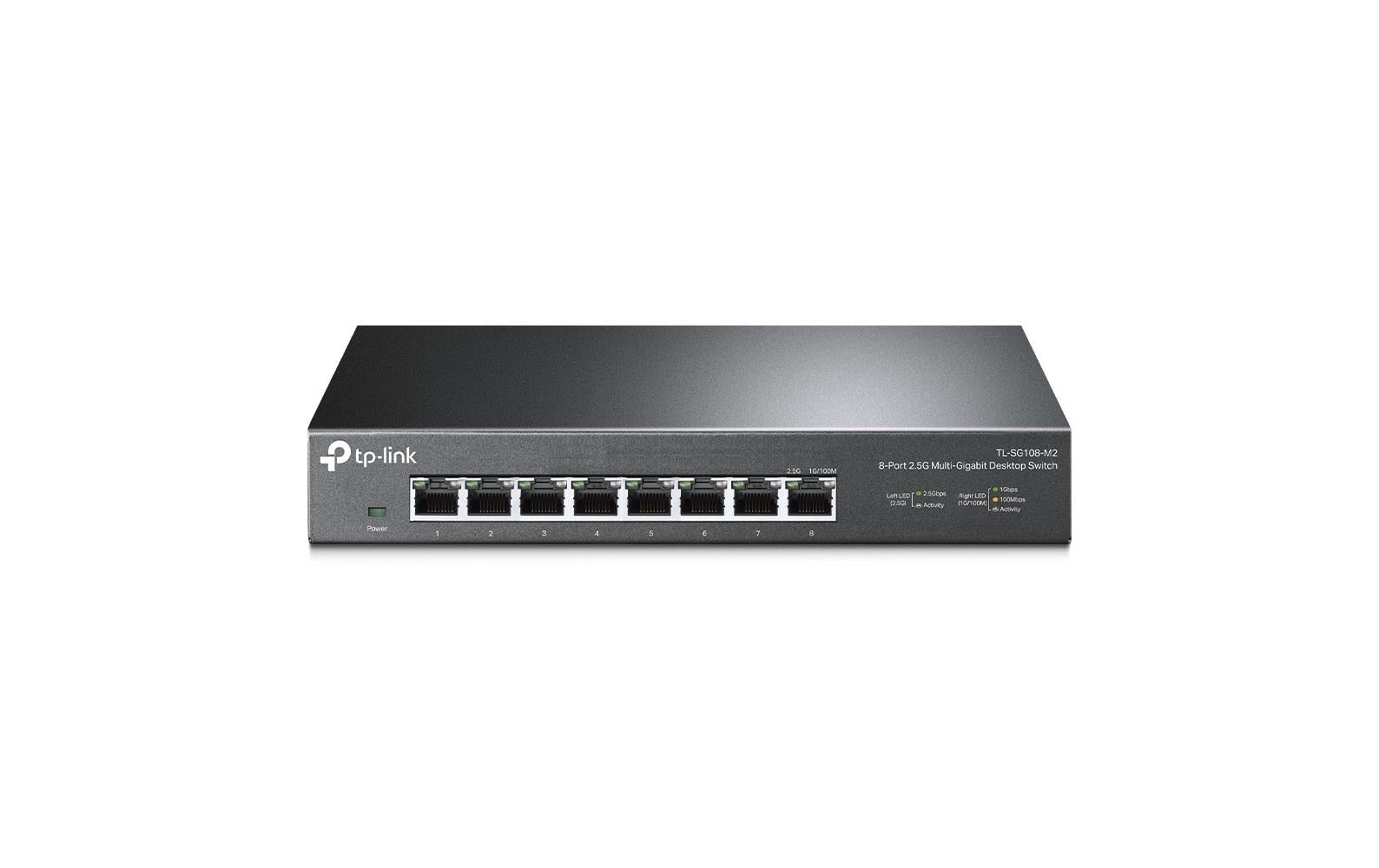TP-Link TL-SG108-M2 – Unmanaged Switch – 8× 2,5G, 40 Gbit/s, Desktop