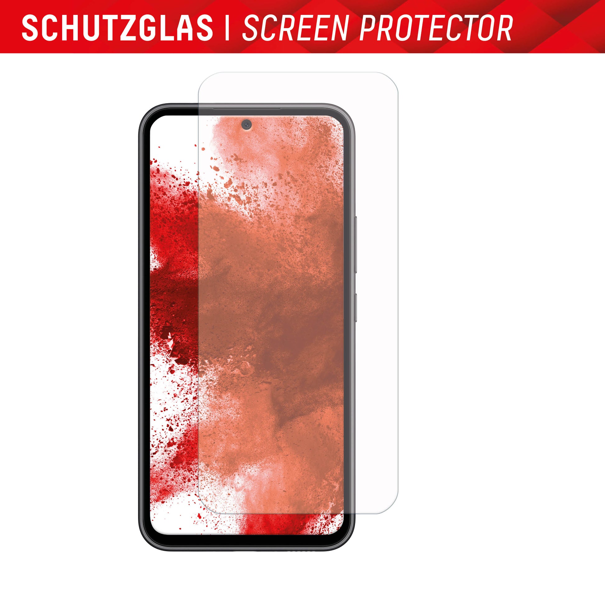 Displex Backcover – für Samsung Galaxy A54 5G, Gehärtetes Glas, Transparent, Panzerglas (10H)