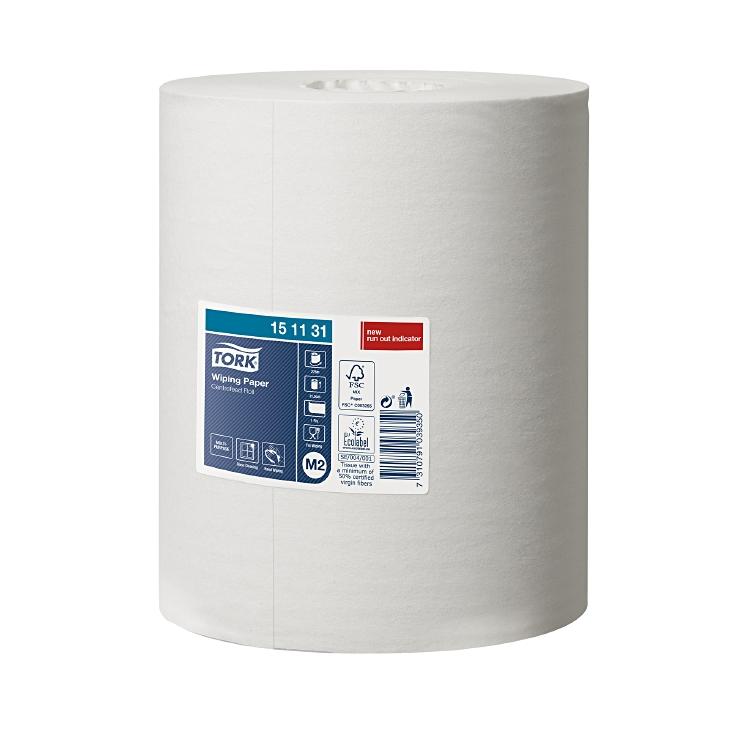 Tork Putzrolle Mehrzweck M2 Mini – 1-lagig – 21,5 cm × 275 m – weiss – 6 Rollen