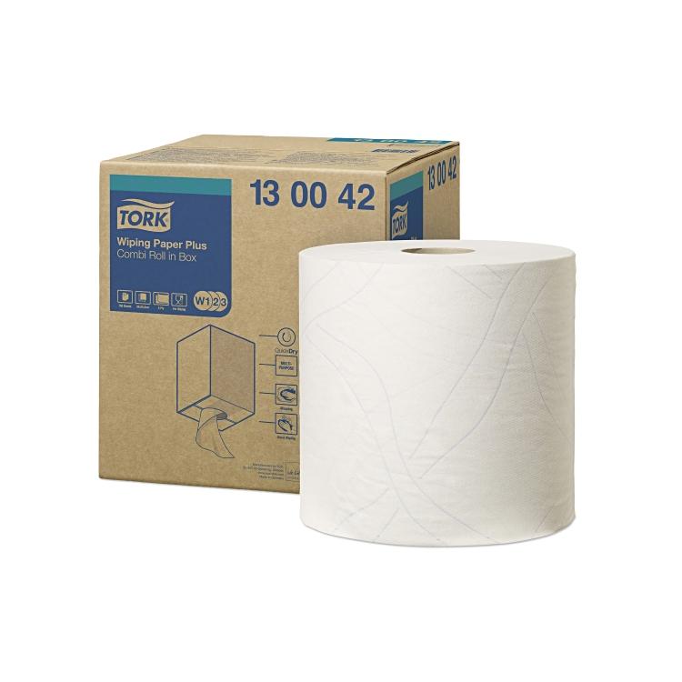 Tork Wischtuchrolle Advanced 420 – 2-lagig – 25,8 cm × 34,0 cm – 750 Blatt – weiss – 1 Rolle