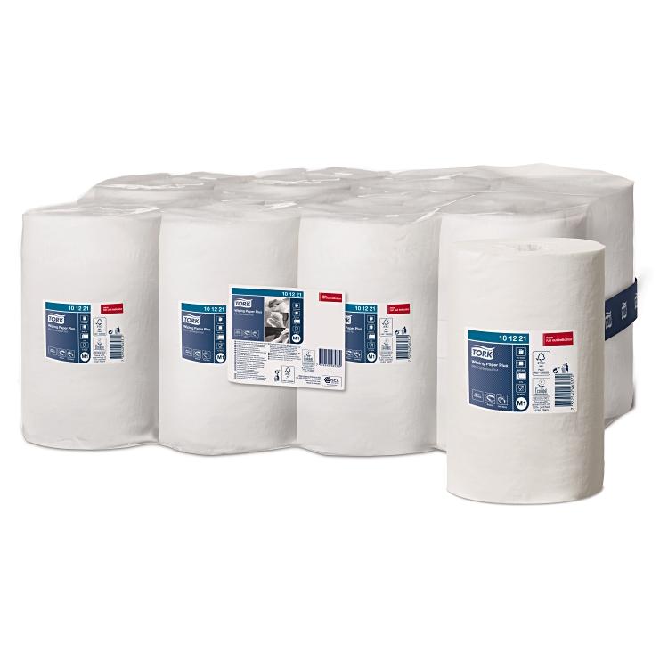 Tork Putzrolle Advanced M1 – 2-lagig – 21,5 cm × 74,9 m – weiss – 11 Rollen
