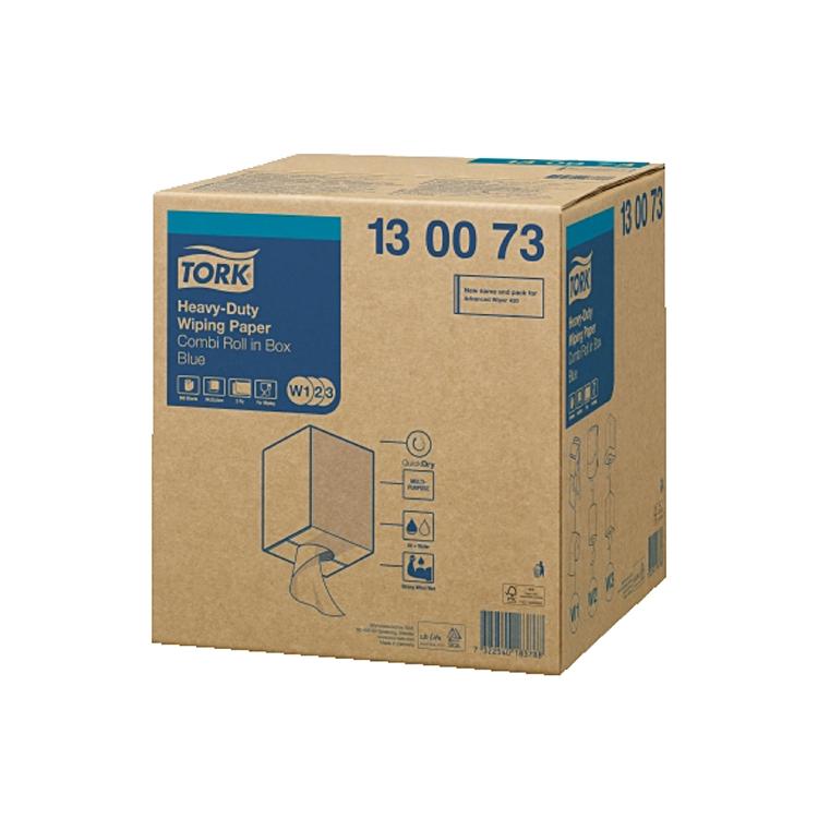 Tork Wischtuchrolle Advanced – 2-lagig – 25,8 cm × 170 m – blau – 1 Rolle