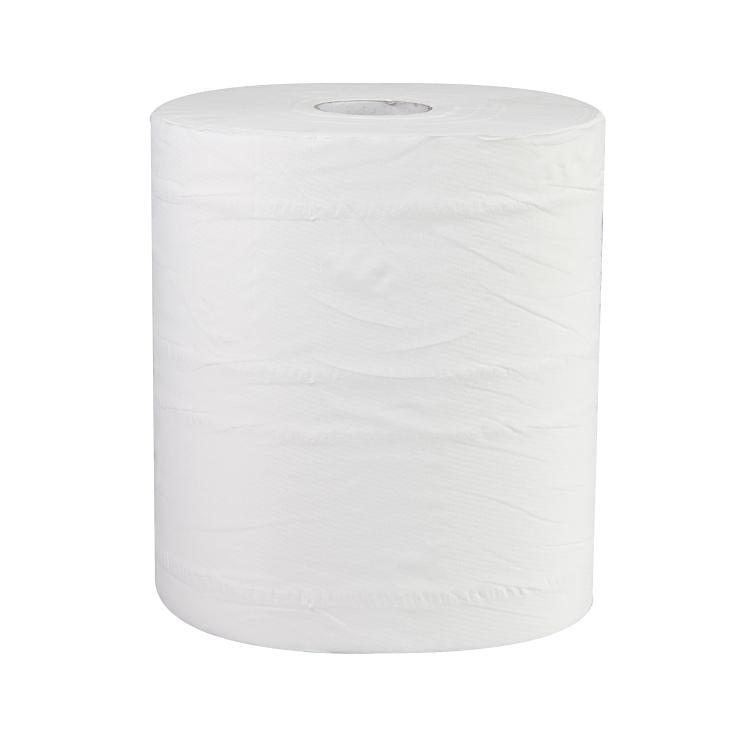 Putzrolle Midi – 2-lagig – 180 m – 486 Blatt – weiss – 6 Rollen