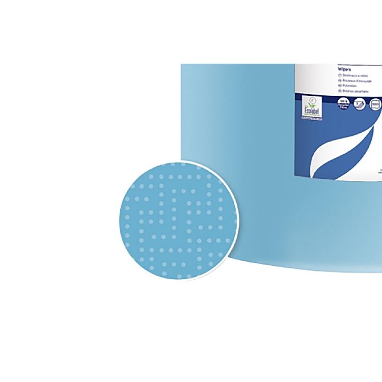 Lucart professional Handtuchrolle – 3-lagig, blau – 360 mm × 360 m – Sack 1 Rolle