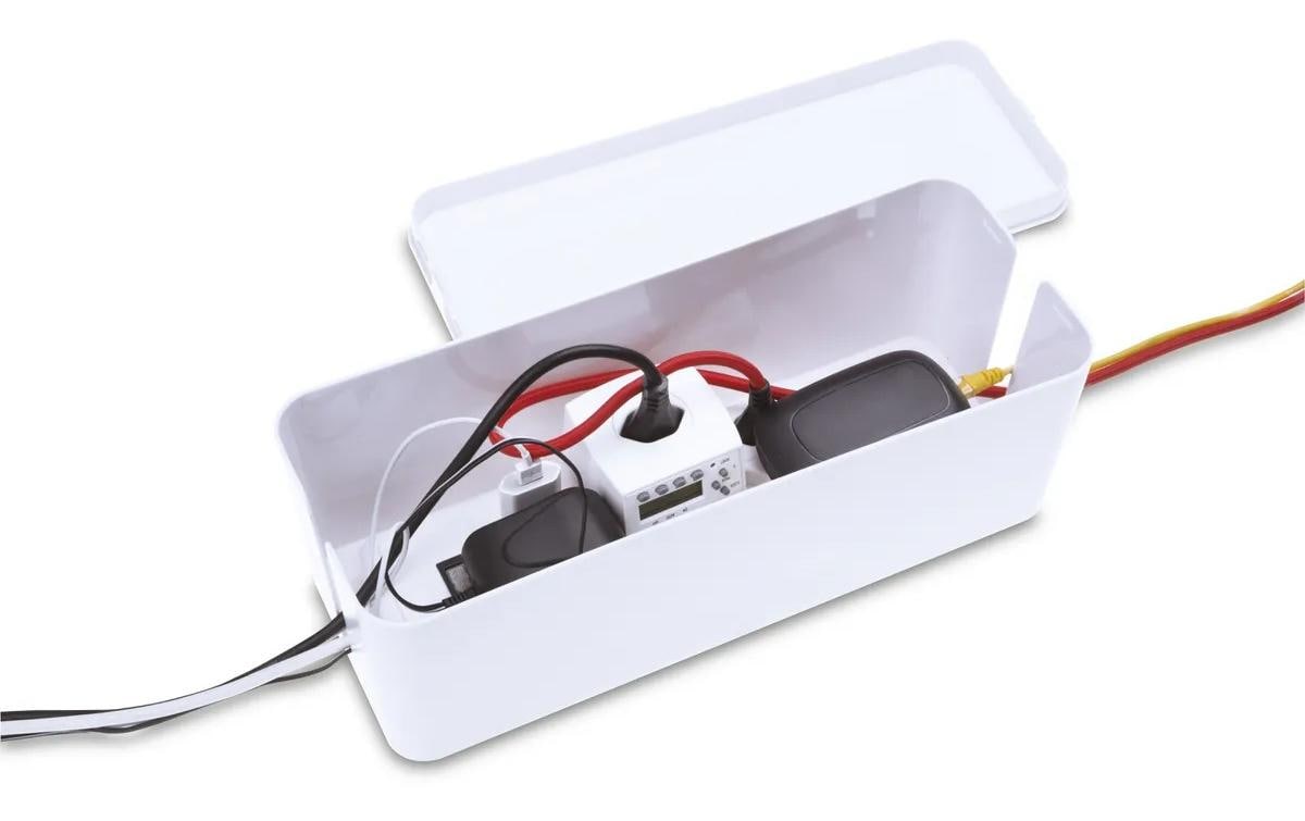 Max Hauri AG Kabelgehäuse – 115 mm × 0,24 m, Kunststoff, Weiss, 1er-Pack