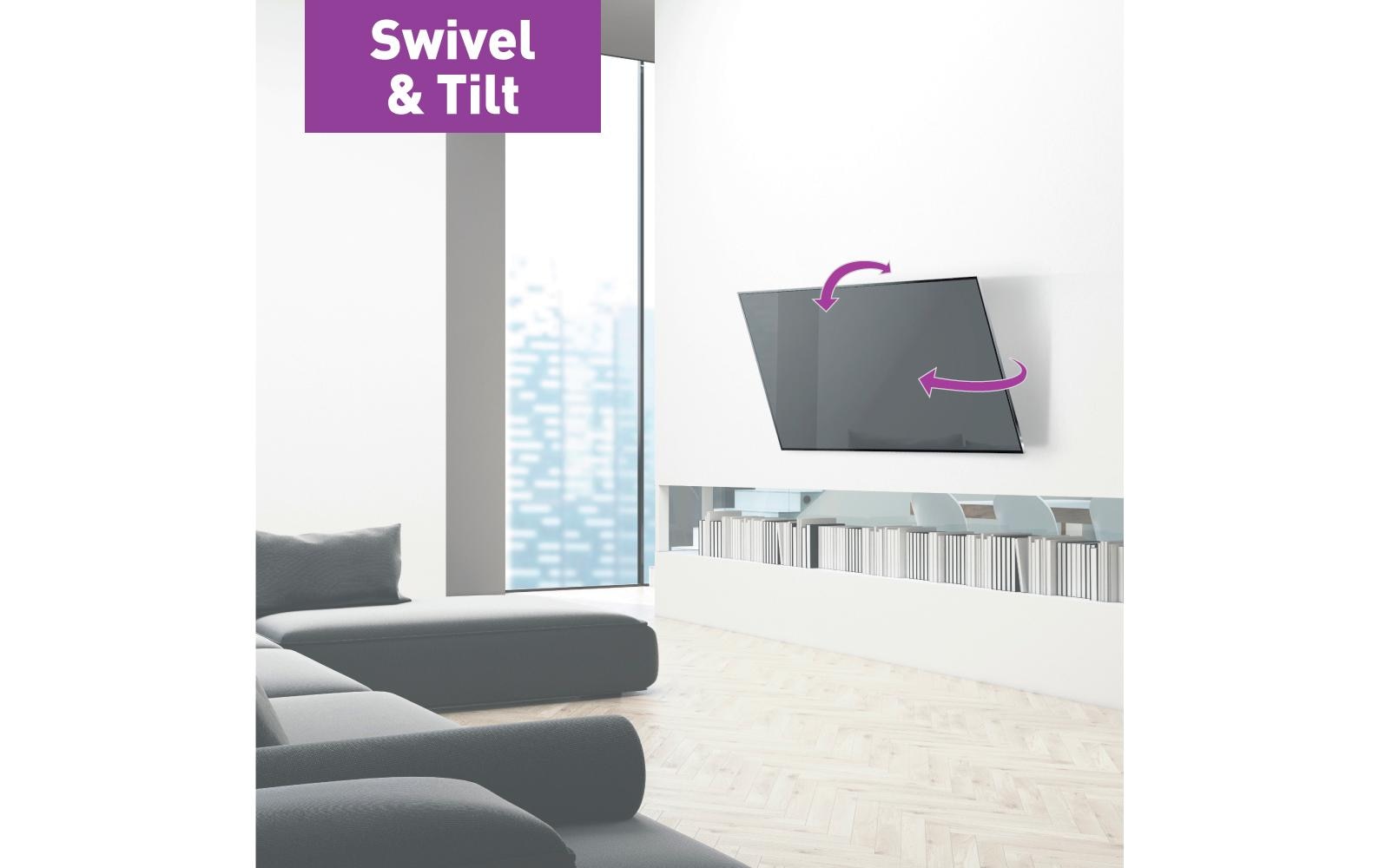 Barkan Mounting Systems Barkan WH-BM320 – Wandhalterung, neigbar, für 34", VESA 200×200, bis 40 kg, schwarz