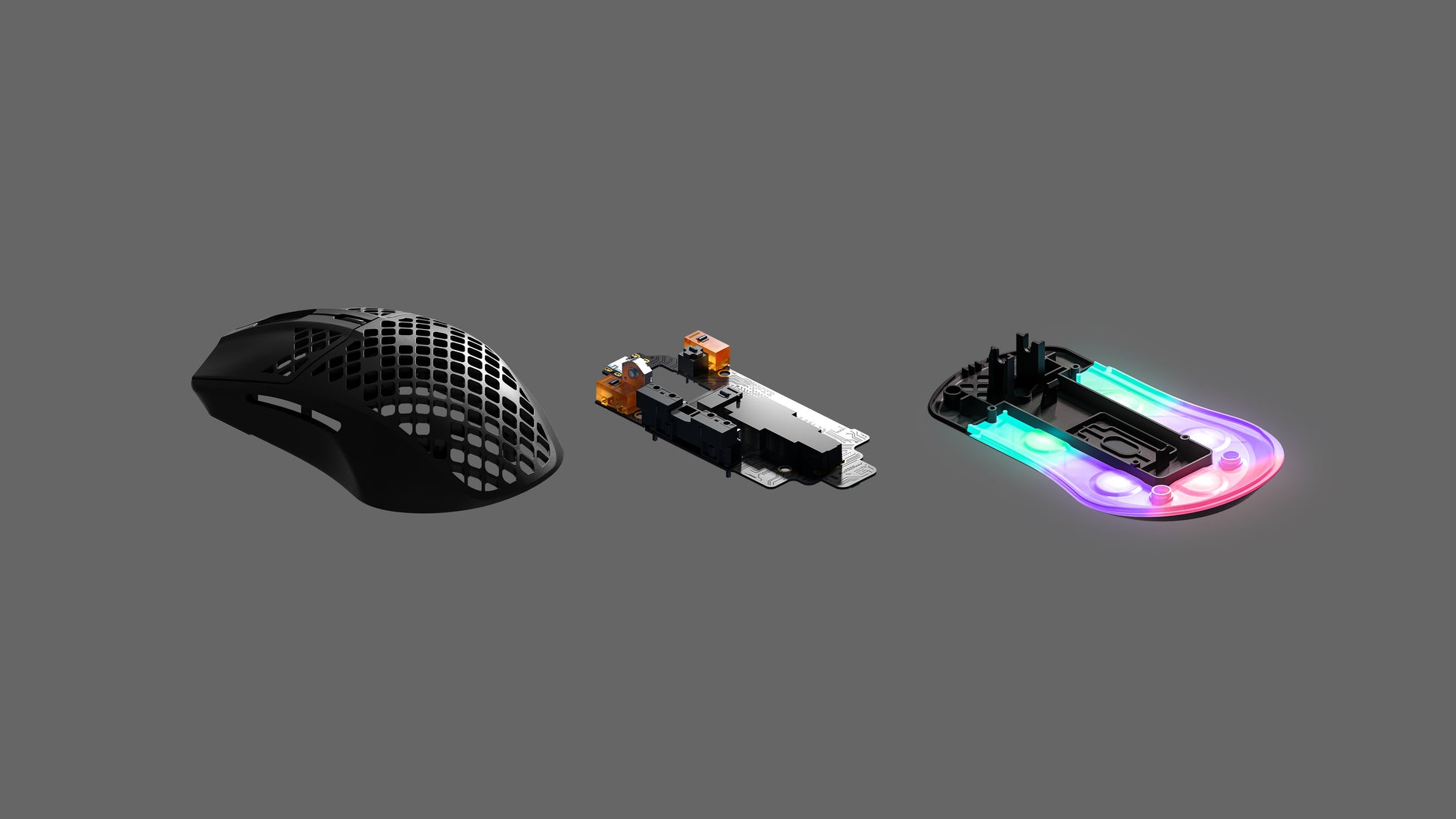SteelSeries Aerox 3 – Gaming-Maus – Kabelgebunden (USB-C), 8500 DPI, RGB-Beleuchtung, rechts, Schwarz