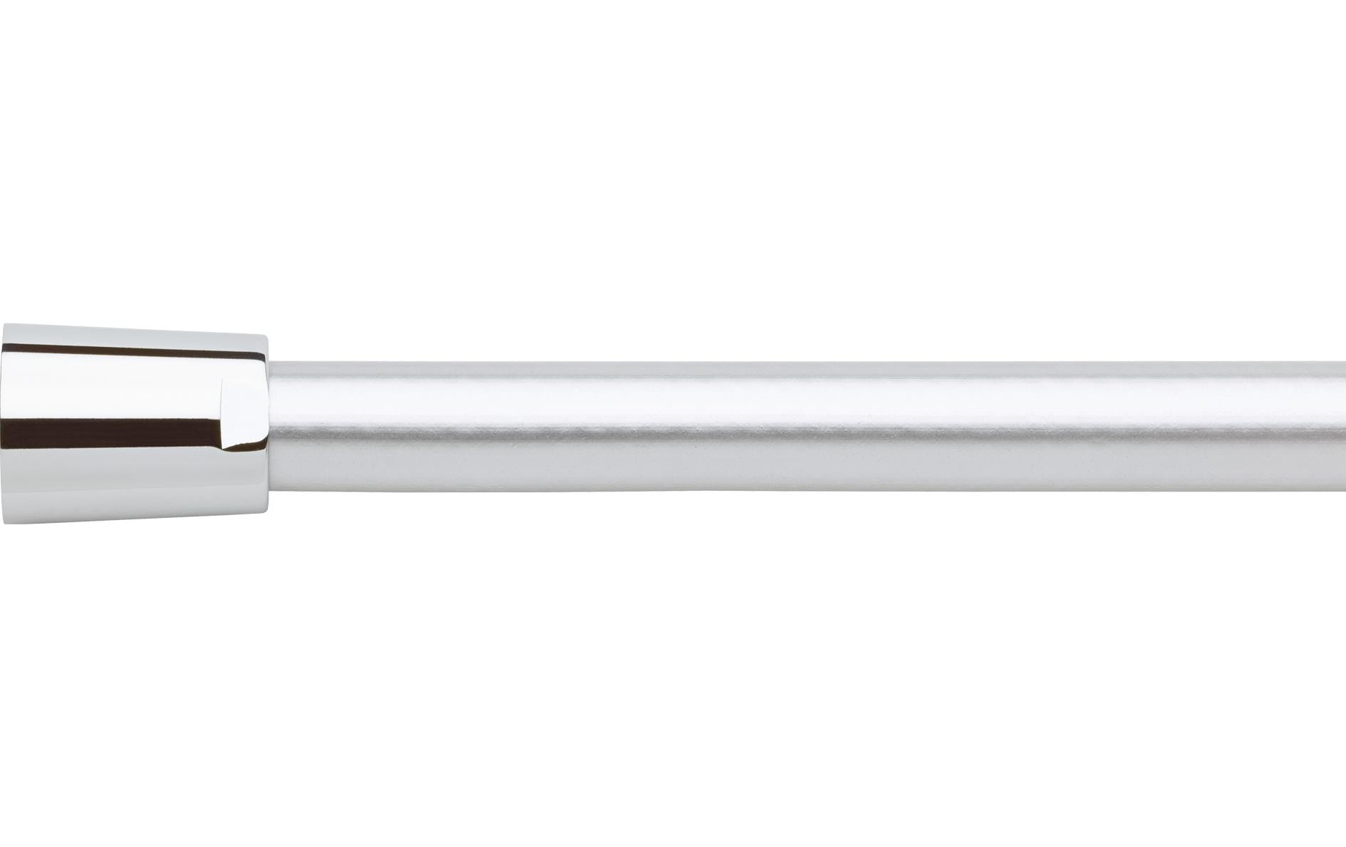 Nikles Brauseschlauch S06 CHROMOFLEX – 175 cm, PVC, Anschluss 1/2", Silber