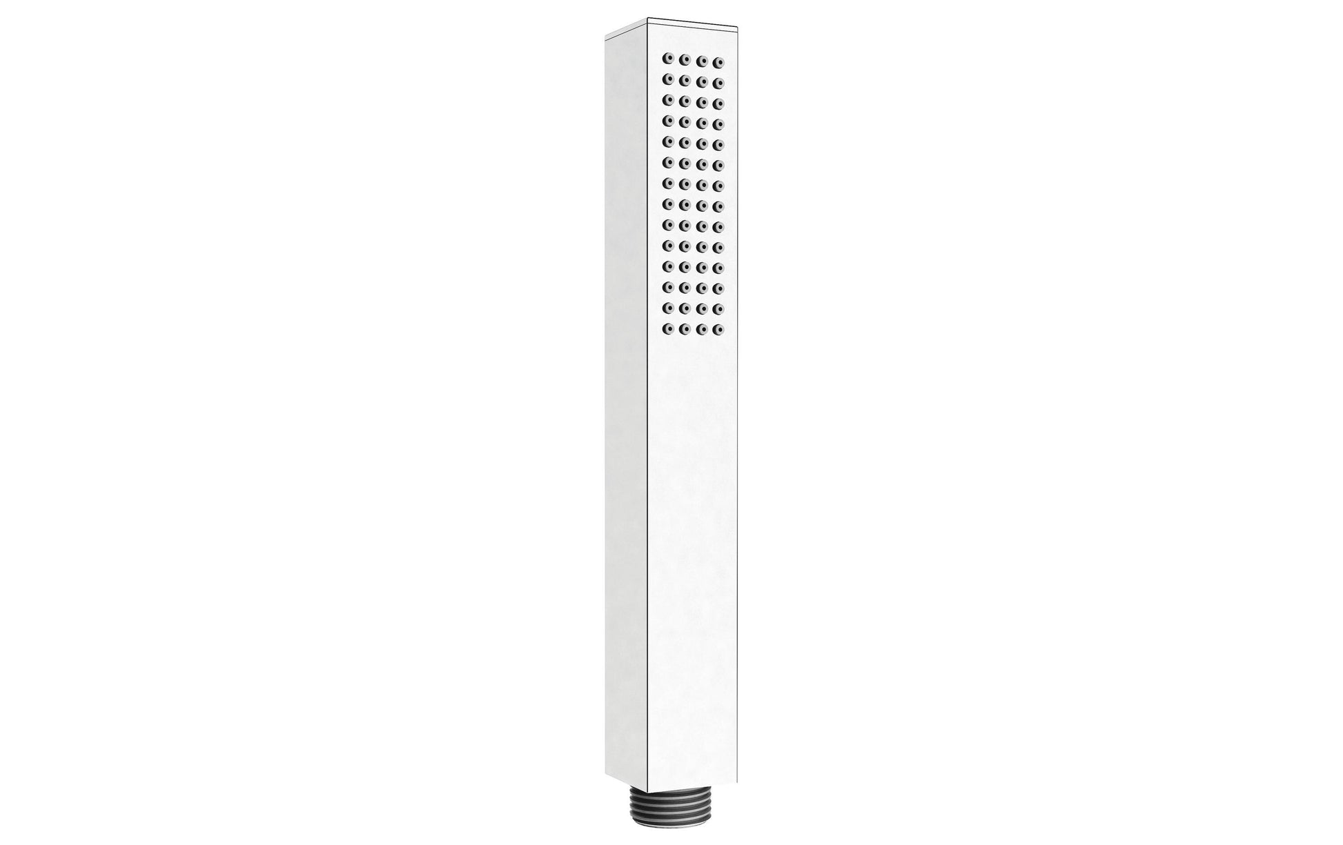 Nikles Handbrause Stick Quadro – 18,7 cm, Messing, Chrom