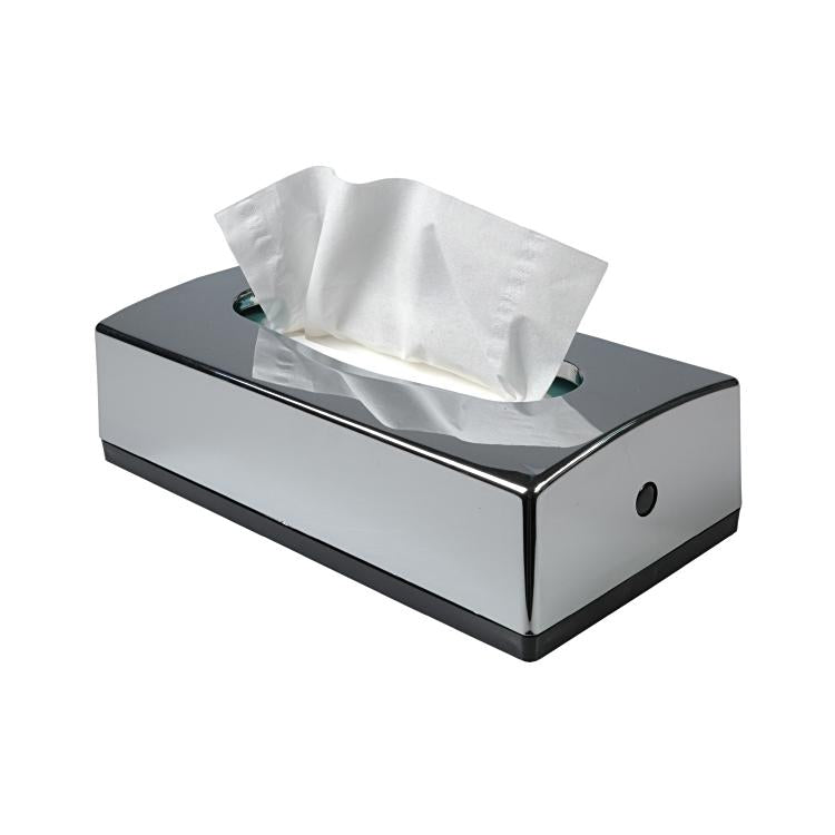Kosmetiktuch-Spender – 27×7×14 cm, Chrom, für Schachteln à 100 Tücher