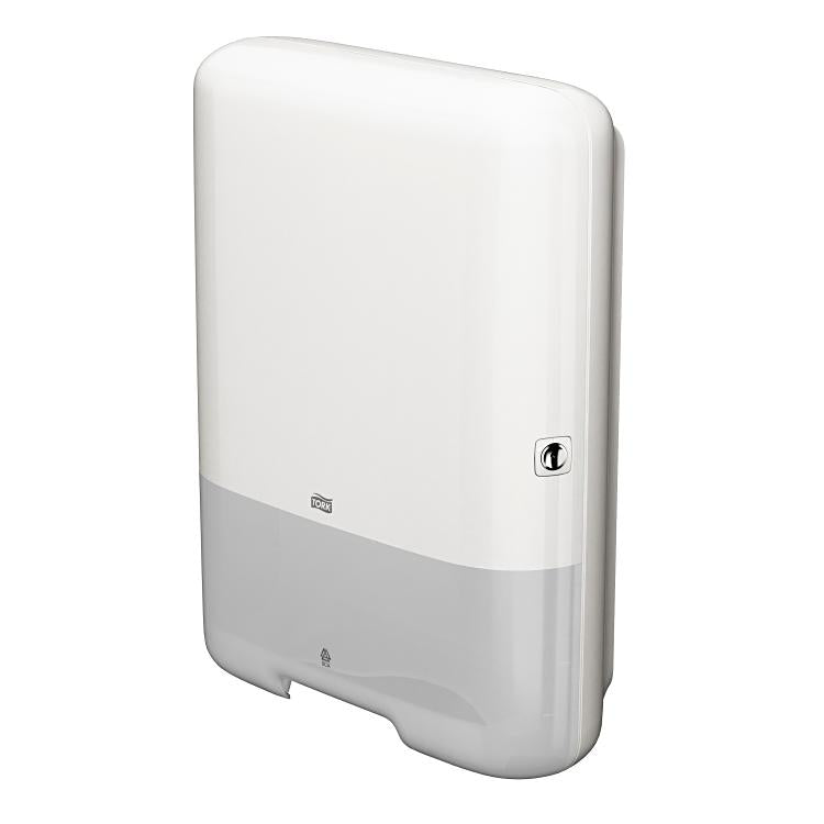 Tork Falthandtuchspender Elevation – für H3, Kunststoff, Weiss, 333 × 439 × 136 mm