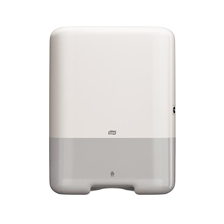 Tork Falthandtuchspender Elevation – für H3, Kunststoff, Weiss, 333 × 439 × 136 mm