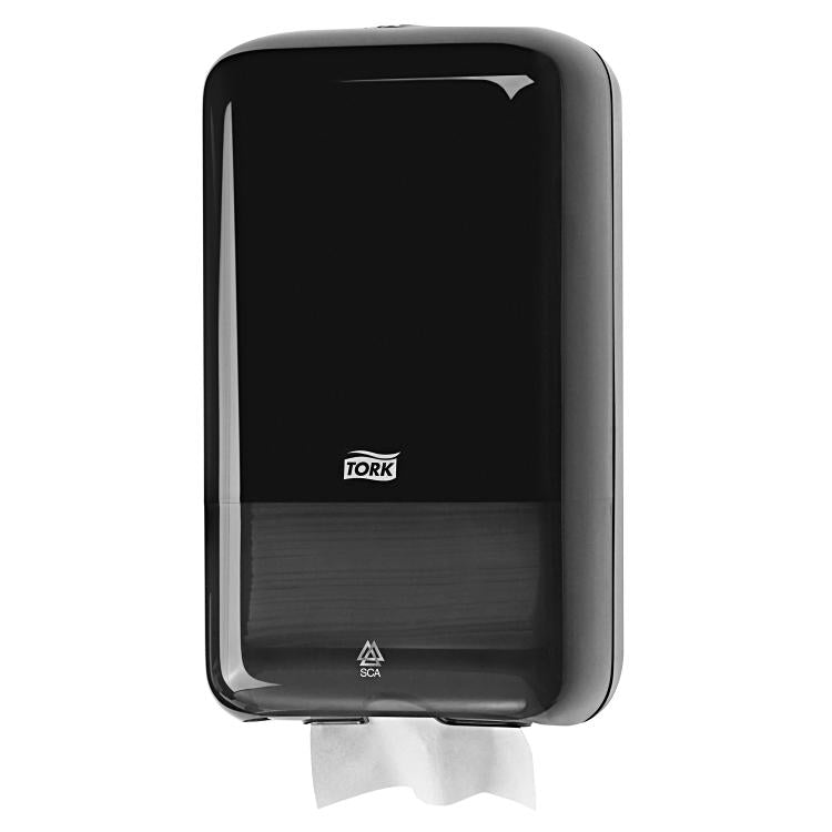 Tork T3 Elevation – Toilettenpapierspender – Kunststoff, Schwarz, Einzelblatt, 12,8 × 15,9 × 27,1 cm