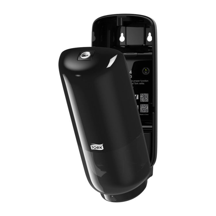 Tork Elevation S4 Automatischer Seifenspender – Wandmontage – 1000 ml, schwarz, Kunststoff