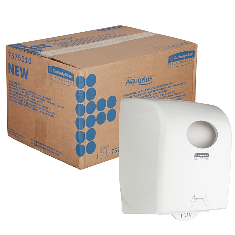 Kimberly Clark Handtuchrollenspender – für SCOTT Control und Kleenex Rollenhandtücher, Kunststoff, Weiss