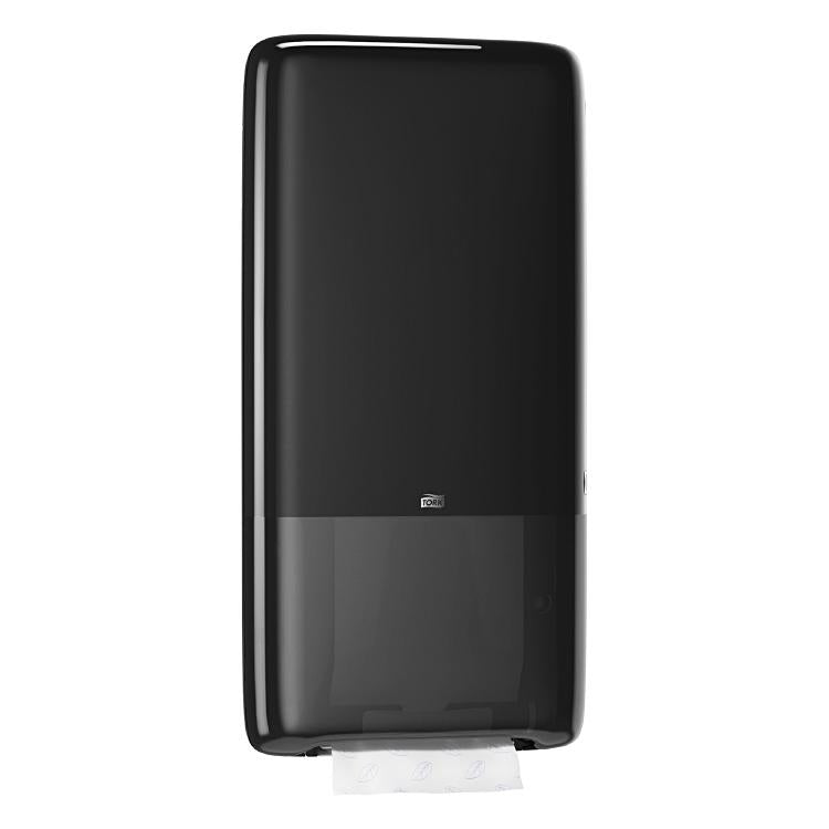Tork PeakServe Handtuchspender – für H5, Kunststoff, Schwarz, 370 × 730 × 101 mm