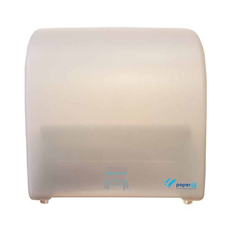 Handtuchrollenspender – weiss, transparent, 330 × 314 × 204 mm