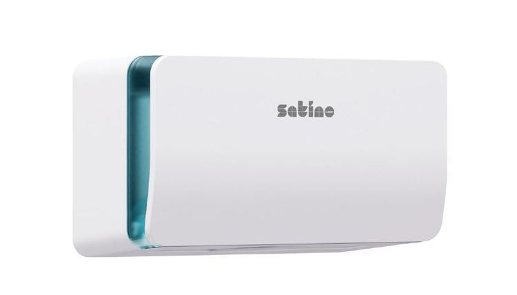 Satino Falthandtuchspender Hyginity XS – für PT3/PT30, weiss, 301 × 151 × 176 mm