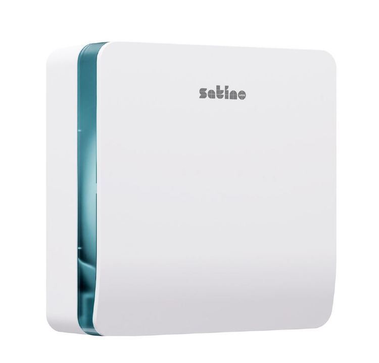 Satino Hyginity – Toilettenpapierspender – für JT2/JT20, weiss, für Grossrollen Ø 26 cm, 34 × 13,9 × 35 cm