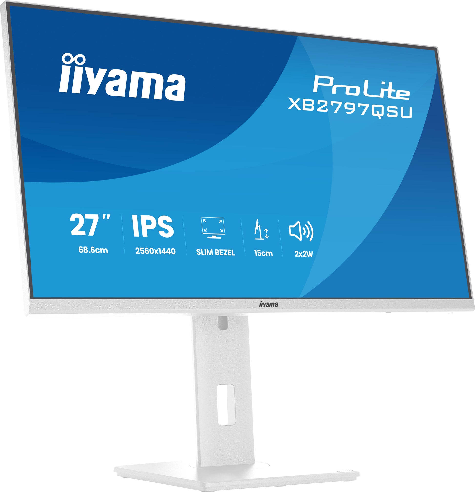 iiyama ProLite XB2797QSU-W1 – 27", 2560 × 1440 (WQHD), IPS