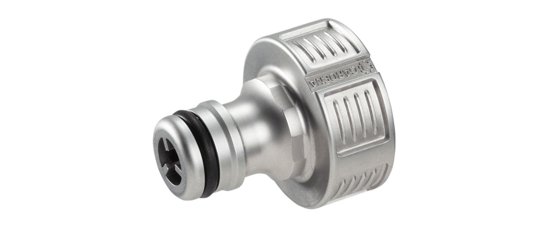 Gardena Hahnverbinder – Ø 26,5 mm, G 3/4", Metall, für Hahnanschluss G 3/4"
