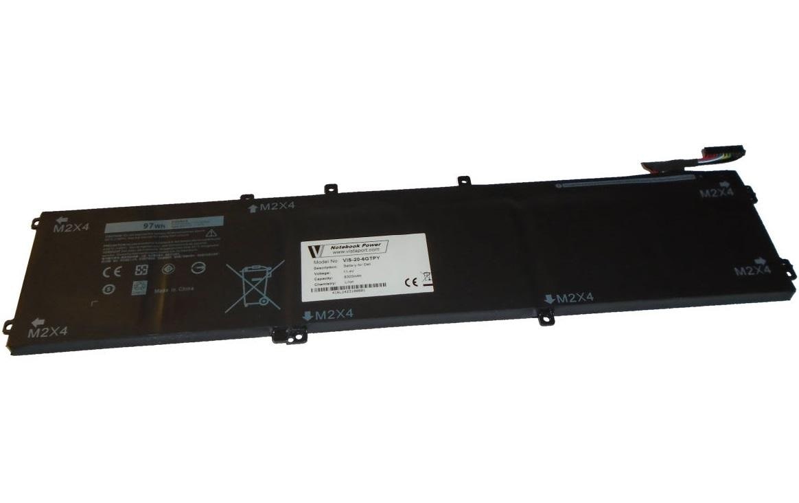 Vistaport Notebook-Akku – für Dell Precision 5520, 5530, 5540 – 95 Wh, 11,4 V (6 Zellen) – Schwarz