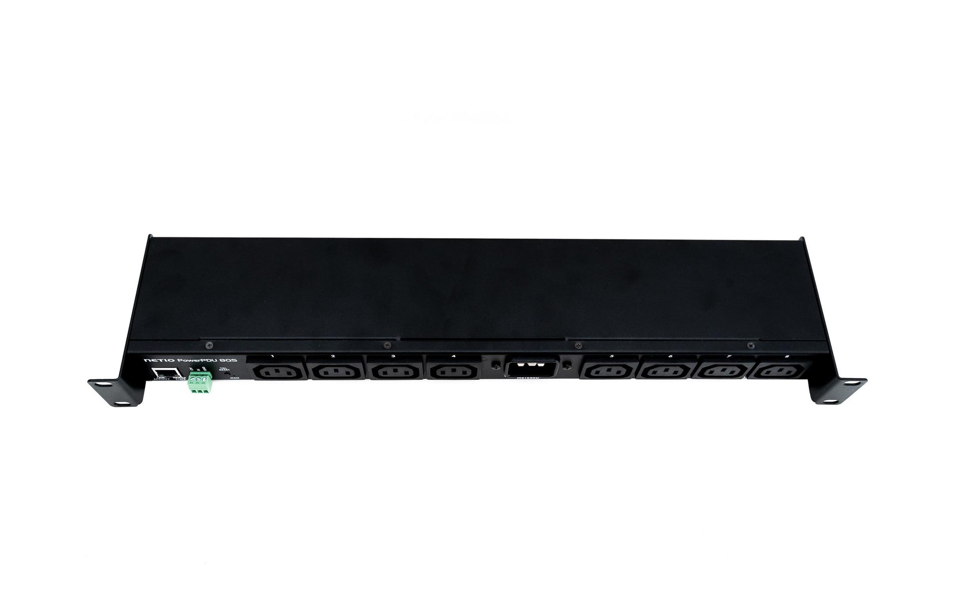 NETIO PowerPDU 8 QS – Rack-PDU Metered, 1-phasig, 8× IEC C13, 16 A, Stecker C20, 1U horizontal