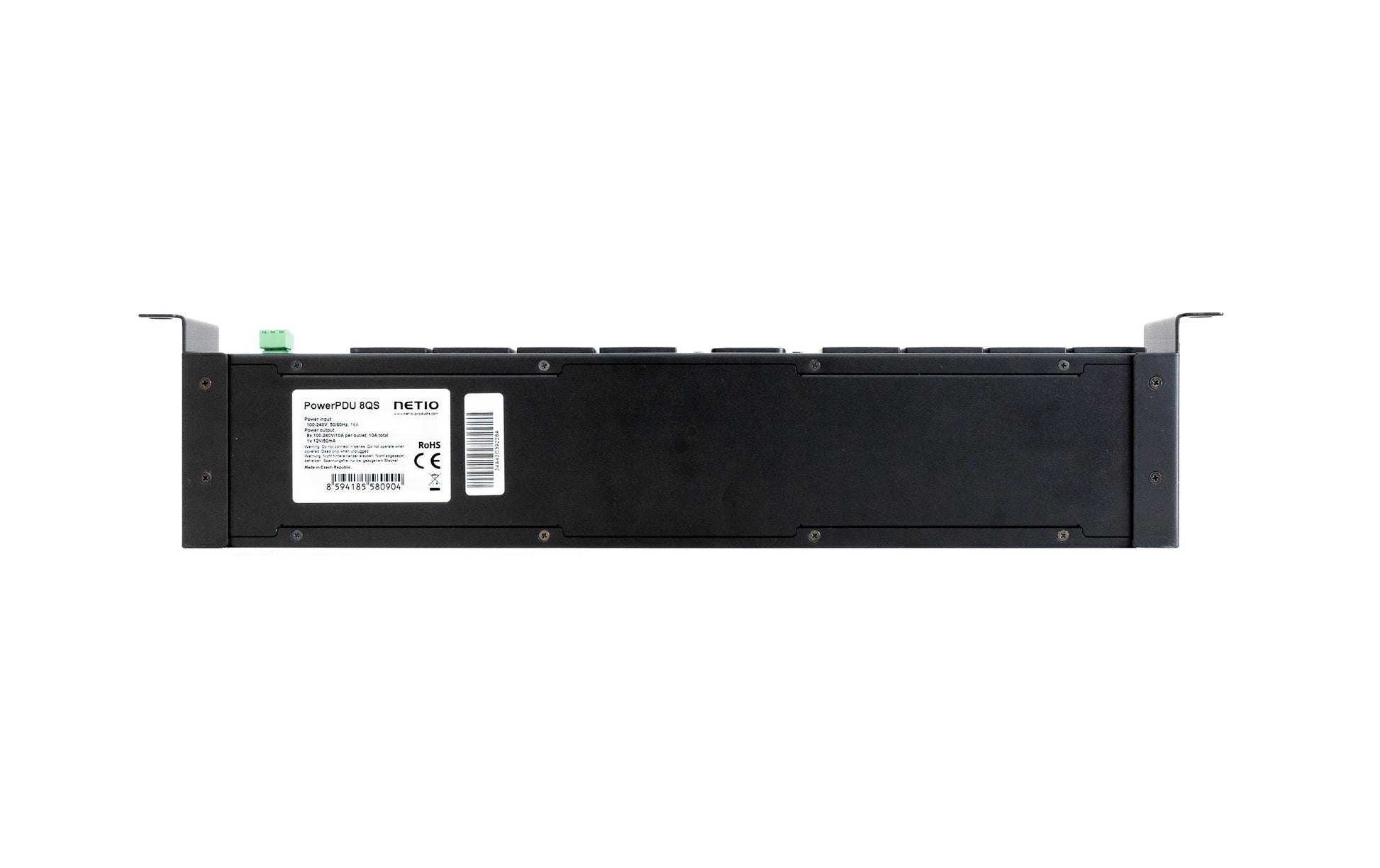NETIO PowerPDU 8 QS – Rack-PDU Metered, 1-phasig, 8× IEC C13, 16 A, Stecker C20, 1U horizontal