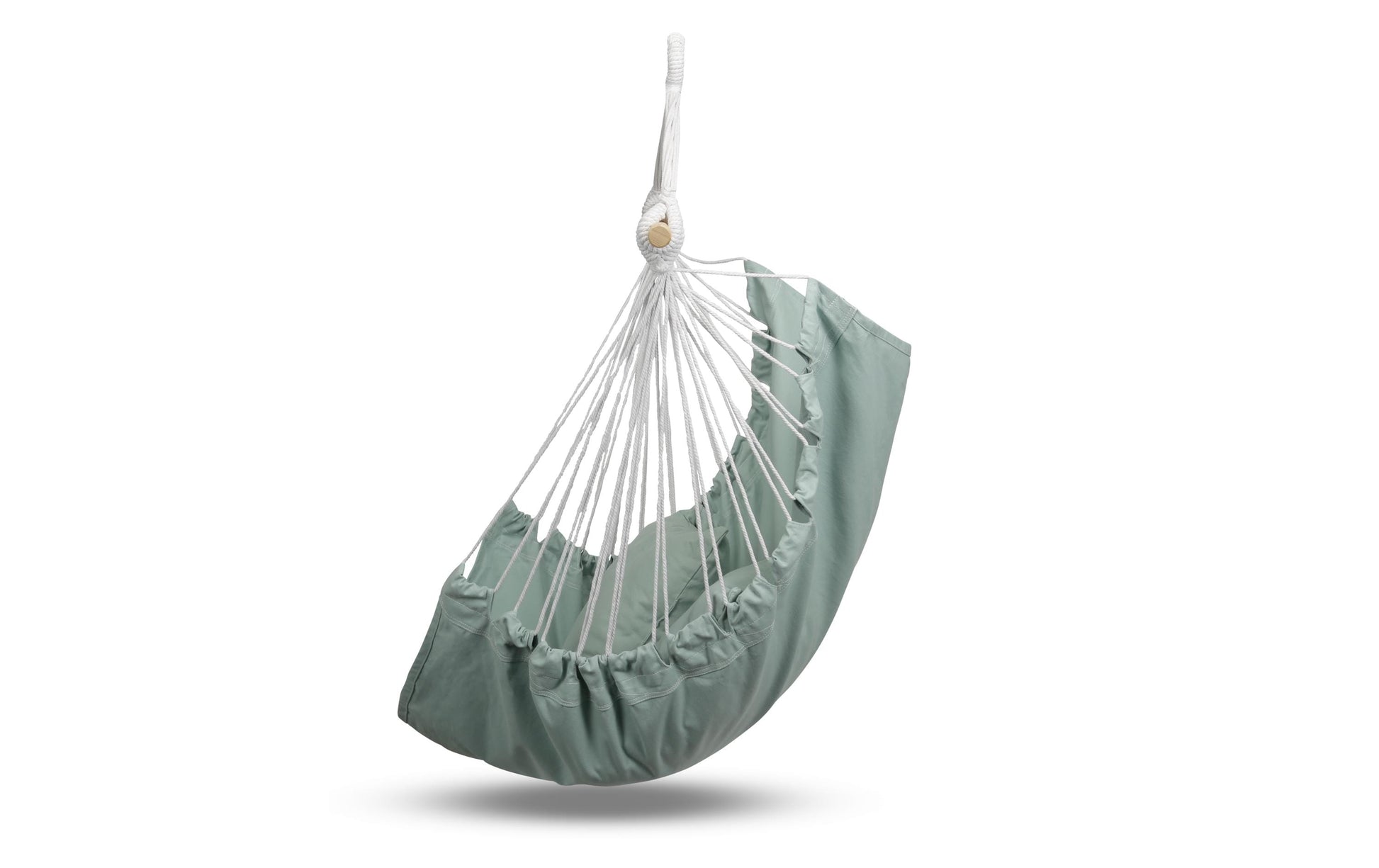 Chillme Hängestuhl – 130 × 100 × 100 cm – Polyester & Baumwolle – Grün