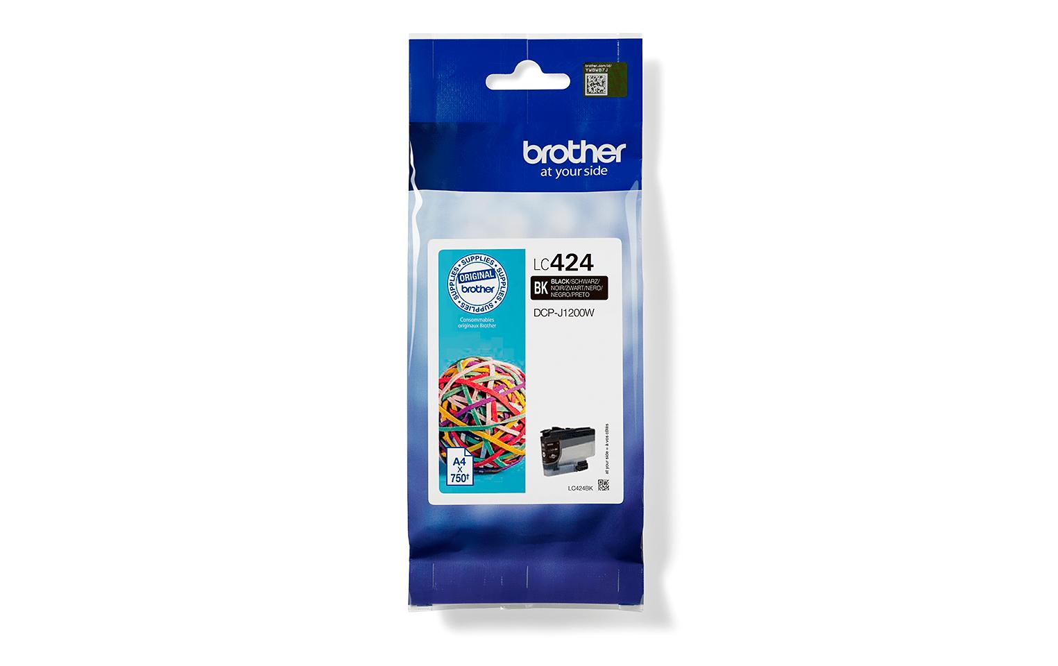 Brother LC424BK – Druckerpatrone, Schwarz, MINI19 BIZ-SL
