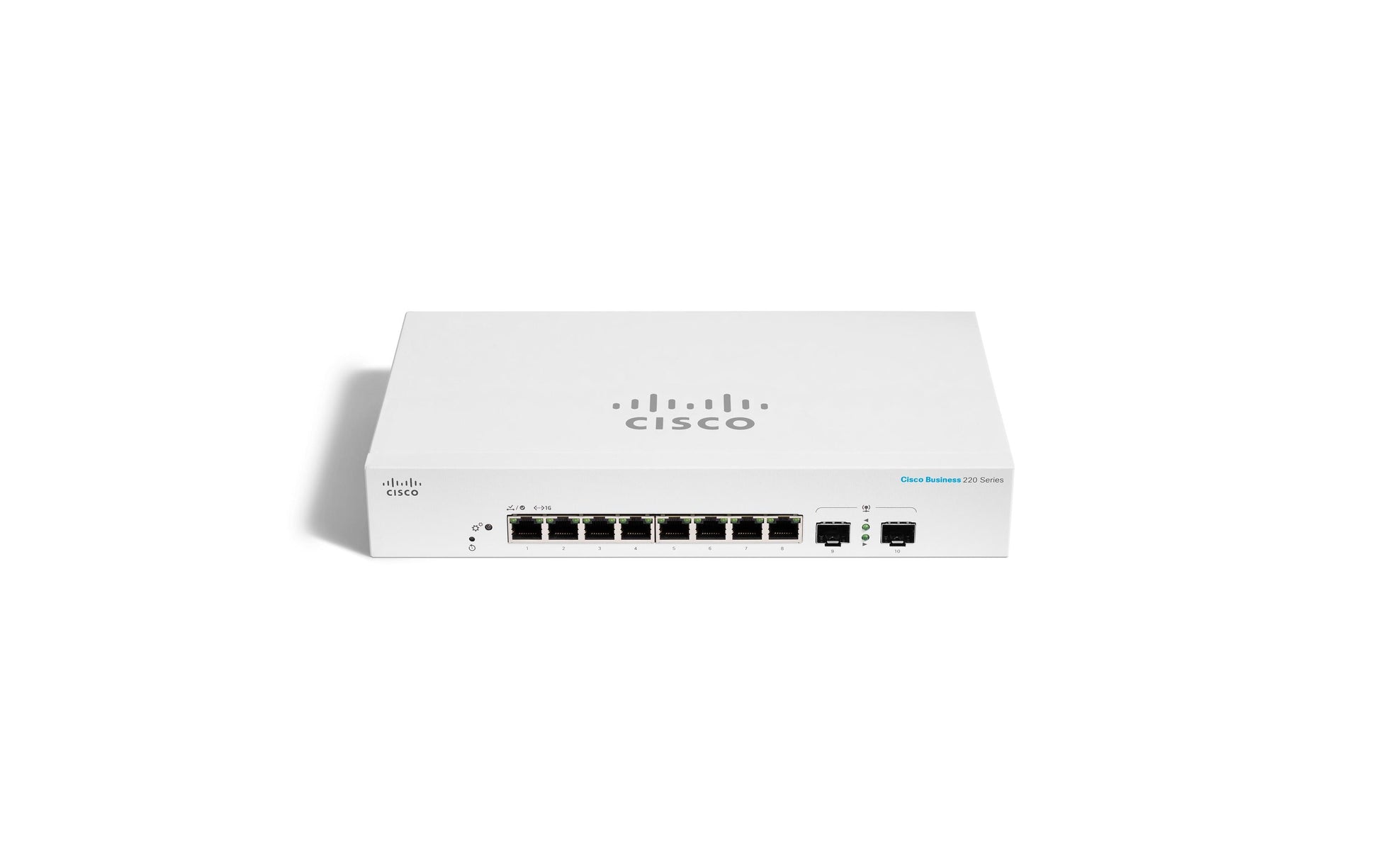 Cisco CBS220-8T-E-2G – Managed L2 Switch – 8× 1G, 2× SFP, 19", 1U