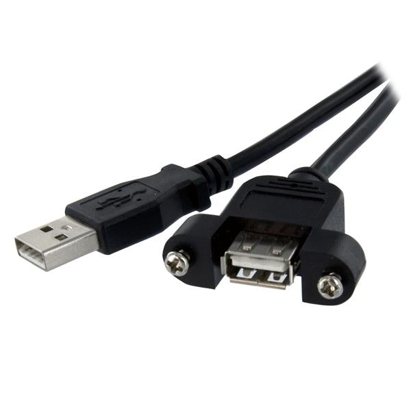 StarTech.com USB-A Verlängerungskabel (Stecker auf Buchse) – USB 2.0 (480 Mbit/s) – 0,9 m – PVC – Schwarz