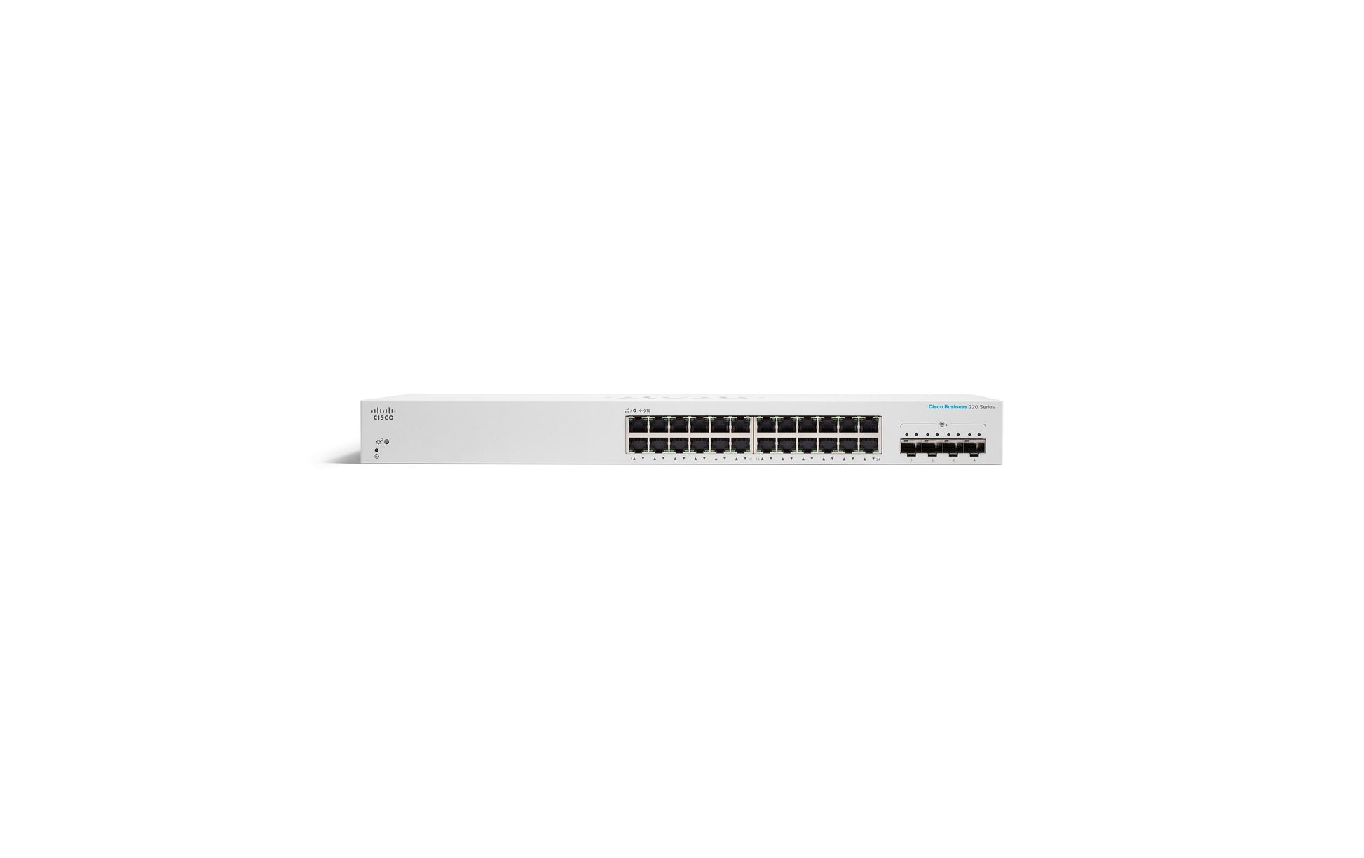 Cisco CBS220-24T-4G – Managed Switch – 24×GbE, 4×SFP, L2, 1U