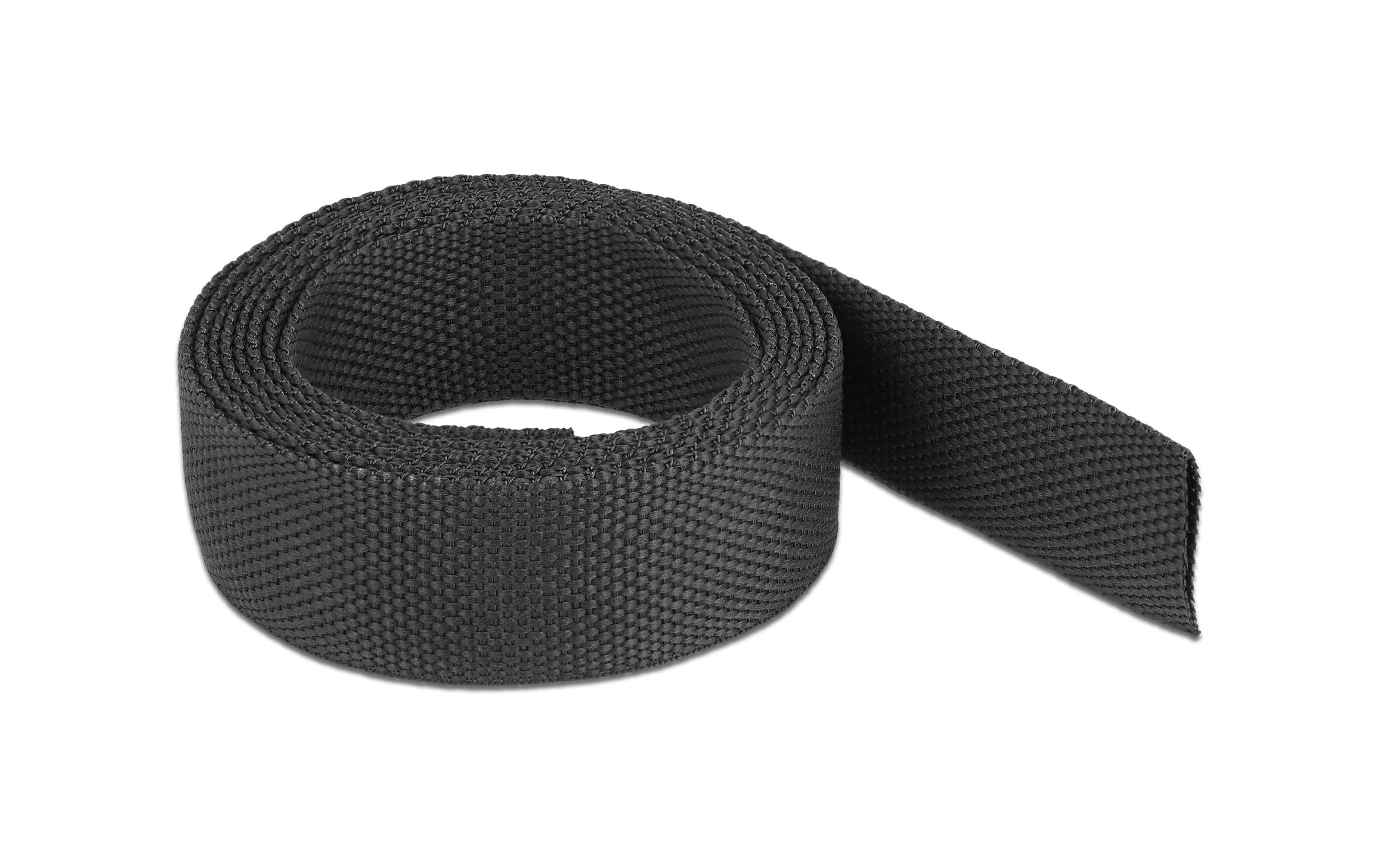 Delock Gewebeschrumpfschlauch 2 m – 1,6 cm, 1 Stück, Schwarz