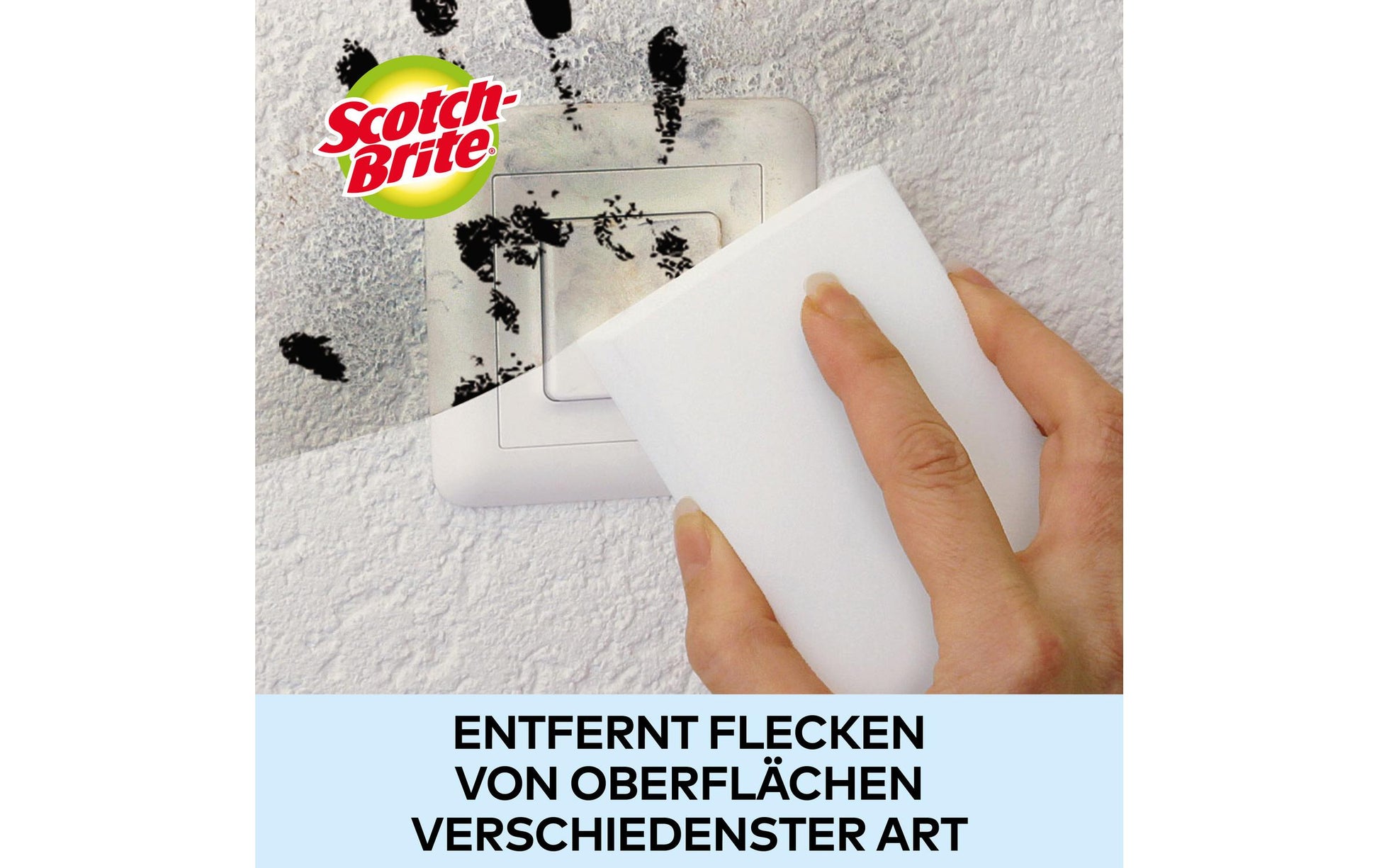 3M Scotch-Brite Fleckenradierer – Melamin, für alle Oberflächen, weiss, 6 Stk.