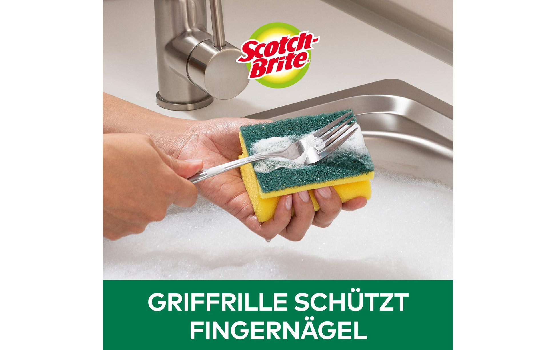 3M Schwamm Classic – Kunststoff, 9 × 4,5 × 7 cm, gelb, für Metallbehälter, Pfannen, Gartengeräte, 6 Stk.